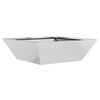 vidaXL Tr&auml;dg&aring;rdsplanterare Silver 50 x 50 x 15 cm Galvaniserat st&aring;l