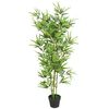 vidaXL Konstv&auml;xt Bambu med kruka 120 cm gr&ouml;n