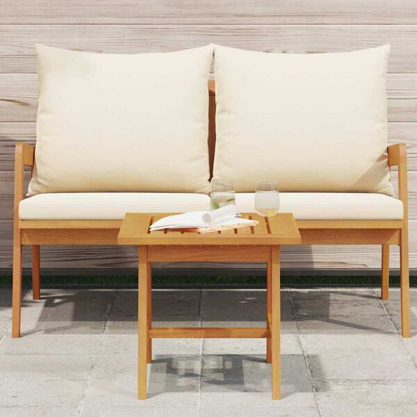 vidaXL Sidobord Brun Massivt akaciaträ