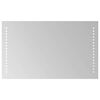 vidaXL LED Badrumsspegel Transparent 50 x 30 cm h&auml;rdat glas