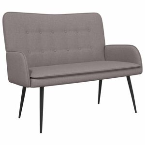 vidaXL 2-sits soffa Taupe 115 x 61 x 87 cm Tyg
