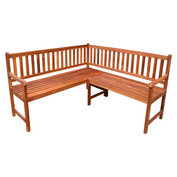 vidaXL H&ouml;rnb&auml;nk f&ouml;r tr&auml;dg&aring;rden med dynor 150 cm massivt akaciatr&auml;