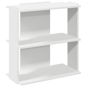vidaXL Bokhylla 3 hyllplan vit 60x30x60 cm konstruerat tr&auml;