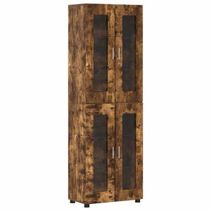vidaXL Sk&aring;p FLORIN 60 x 35 x 182 cm R&ouml;kt ek Konstruerat tr&auml;