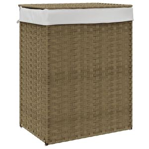 vidaXL Tv&auml;ttkorg med lock 46x33x60 cm konstrotting