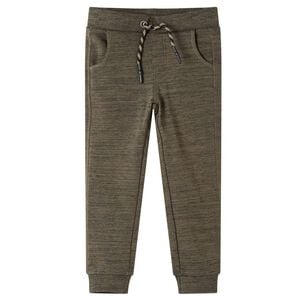 vidaXL Tr&auml;ningsbyxor f&ouml;r barn khaki Melange 92