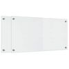 vidaXL K&ouml;ksskydd 2 st Transparent 80 x 40 cm h&auml;rdat glas