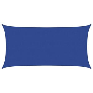 vidaXL Solsegel 160 g/m&sup2; rektangul&auml;r bl&aring; 4x7 m HDPE