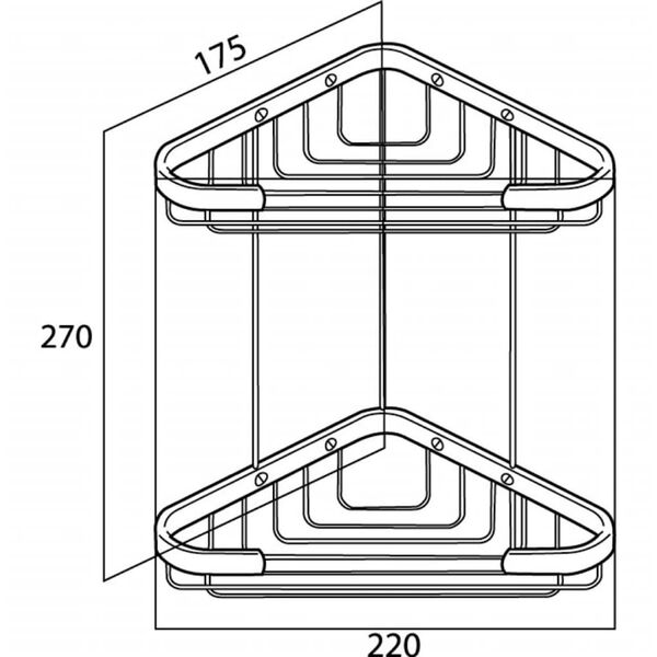 Tiger Duschkorg 2-v&aring;ningar Exquisit silver 489620942