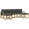 vidaXL Utomhussoffset 6 st Vit och antracit Polyester
