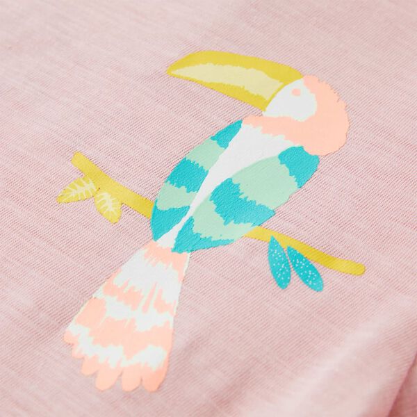 T-shirt för barn ljusrosa 92