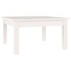 vidaXL Soffbord vit 55x55x30 cm massiv furu