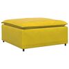 vidaXL Modulsoffa fotpallsmodul gul 100x100x48 cm