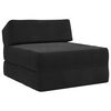 vidaXL F&auml;llbar Soffbed Svart 60 x 70 x 41 cm Tyg
