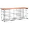 vidaXL Tr&auml;dg&aring;rdsb&auml;nk gabion-design 103x31,5x42 cm massivt douglastr&auml;