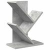 vidaXL Tr&auml; Bokhylla 3-Tier 30 x 18 x 40 cm Konstruerat tr&auml; Betonggr&aring;