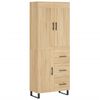 vidaXL H&ouml;gsk&aring;p sonoma-ek 69,5x34x180 cm konstruerat tr&auml;