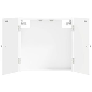 vidaXL Darttavla Sk&aring;p BREDA Vit h&ouml;gglans 52,5 x 10,5 x 53,5 cm