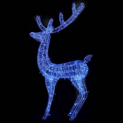 vidaXL Julren akryl 250 LED 180 cm blå
