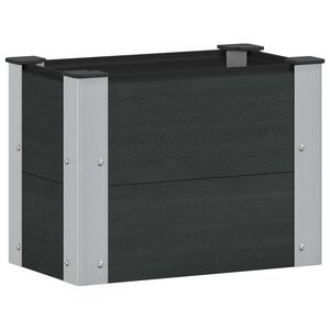 vidaXL Upph&ouml;jd odlingsl&aring;da Svart 50 x 30 x 36 cm