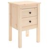 vidaXL S&auml;ngbord 40x35x61,5 cm massiv furu