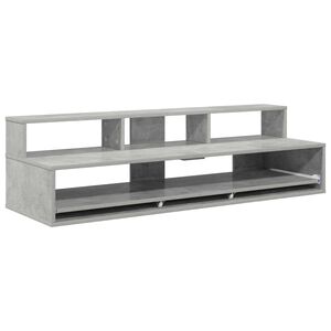 vidaXL Studio skrivbord Betonggr&aring; 152 x 42,5 x 36 cm Konstruerat tr&auml;