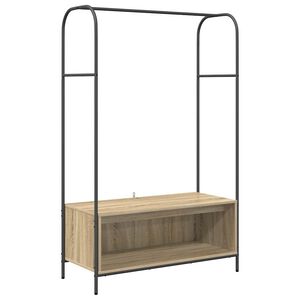 vidaXL Kl&auml;dh&auml;ngare Brun Ek 100 x 44 x 160 cm Konstruerat tr&auml;