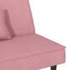 vidaXL Bäddsoffa rosa sammet