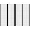 vidaXL Insektsdraperier 2 st med magneter svart 220x130 cm