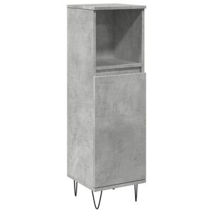 vidaXL Badrumssk&aring;p betonggr&aring; 30x30x100 cm konstruerat tr&auml;