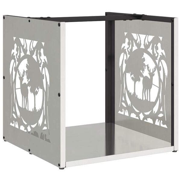 vidaXL Vedställ 40x40x40 cm rostfritt stål