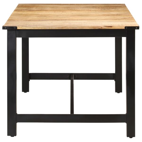 vidaXL Matbord 180x90x76 cm massivt grovt mangoträ