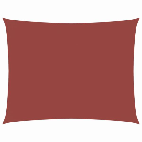 vidaXL Solsegel Oxfordtyg rektangul&auml;rt 4x6 m terrakotta