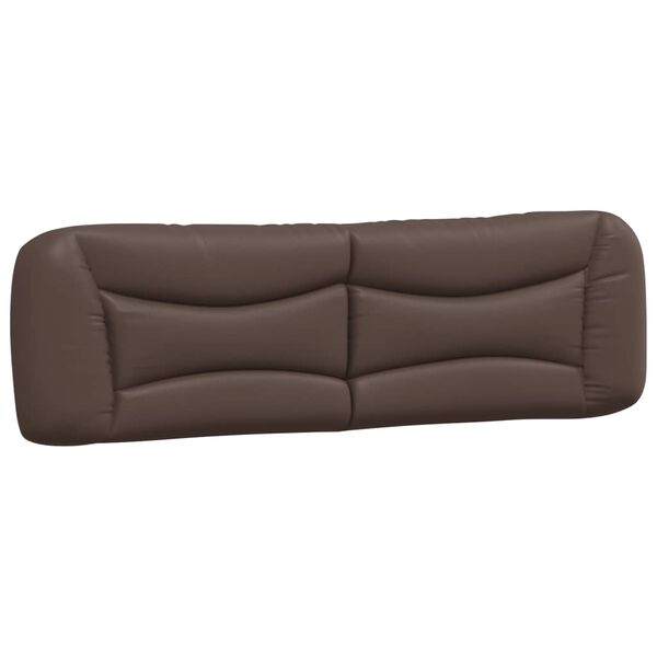 vidaXL Headboard Cushion "Hvar" Brown 180 cm Faux Leather