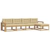 vidaXL Utomhussoffset 4 st Vit och Beige Polyester