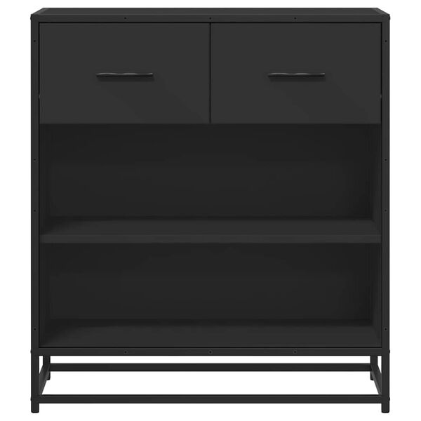 vidaXL Sk&auml;nk svart 68x35x76 cm konstruerat tr&auml;