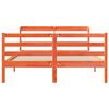 vidaXL S&auml;ngram utan madrass vaxbrun 150x200 cm massiv furu