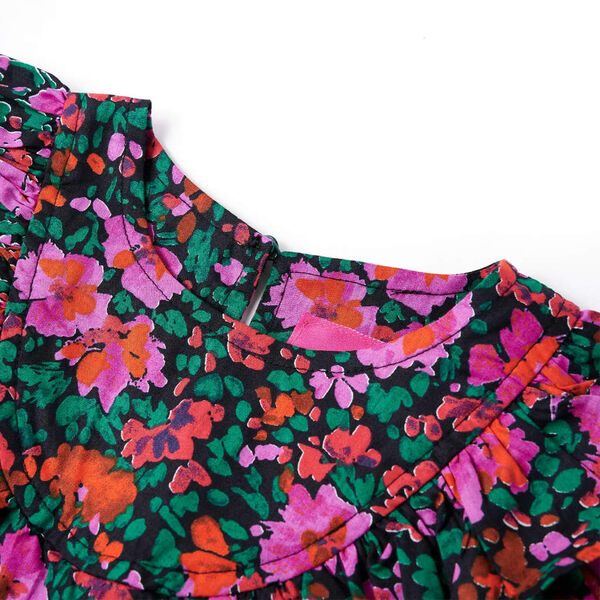 Klänning med långa ärmar för barn ljusrosa 116