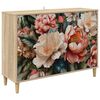 vidaXL Sideboard BORNE Sonoma-ek 102 x 33 x 75 cm Konstruerat tr&auml;