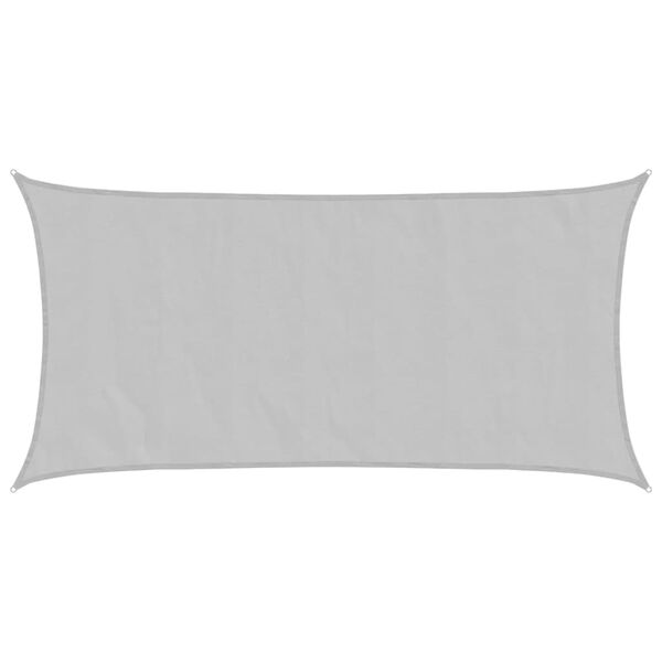 vidaXL Solsegel ljusgr&aring; 7x4 m 100% polyesteroxford