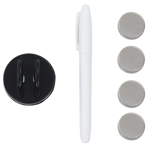 vidaXL Magnetisk glastavla väggmonterad 50x30 cm