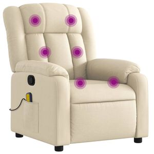 vidaXL Massagef&aring;t&ouml;lj kr&auml;mf&auml;rgad tyg