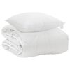 vidaXL &Aring;ret runt duvet med kudde 2 st Vit Mikrofiber