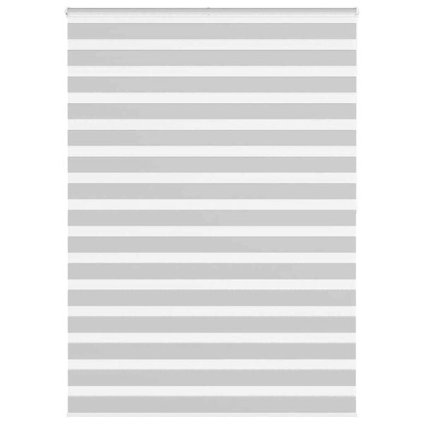 vidaXL Rullgardin zebra ljusgr&aring; 160x200 cm tyg bredd 155,9cm polyester