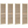 vidaXL Sk&aring;pd&ouml;rr med d&ouml;rr 4 st Naturlig 170 x 49,5 cm Massiv furu