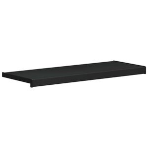 vidaXL F&ouml;nsterbr&auml;da Svart med tr&auml;&aring;dring 60 x 30 x 4,5 cm PVC
