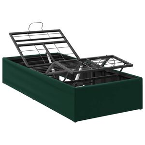 vidaXL Elektrisk Justerbar S&auml;ng Ram Skogsgr&ouml;n 200 x 80 x 33,5 cm St&aring;l