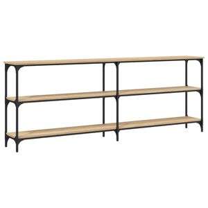 vidaXL Konsolbord Sonoma Ek 200x29x75 cm Konstruerat trä