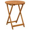 vidaXL Hopf&auml;llbart tr&auml;dg&aring;rdsbord Naturlig &Oslash;60 x 75 cm