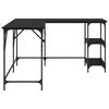 vidaXL Skrivbord Svart Ek 139 x 139 x 75 cm Konstruerat tr&auml;